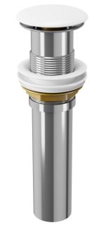 Донный клапан для раковины Point PN000Z1W без перелива белый глянцевый